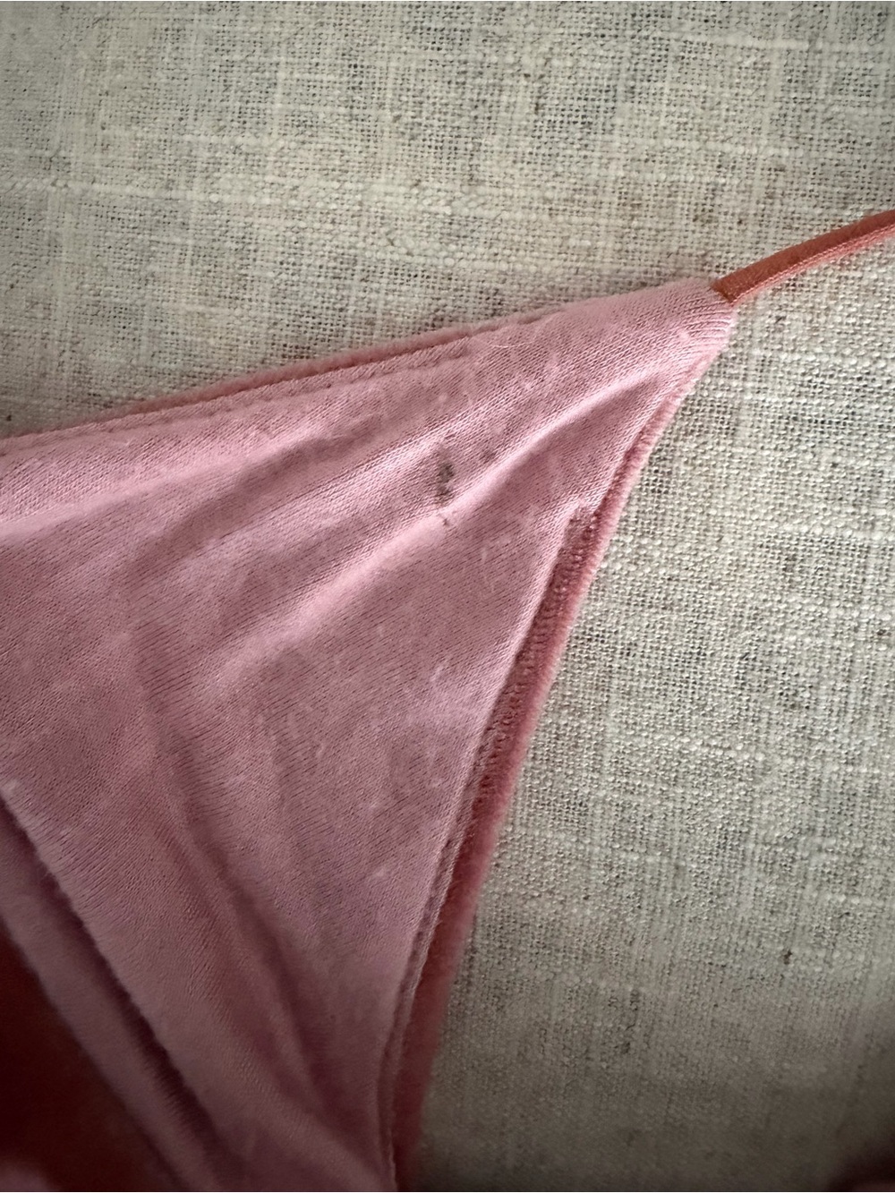 Bishop + Young Pink Velvet V-Neck Cami | Size Small - Picture 4 of 4